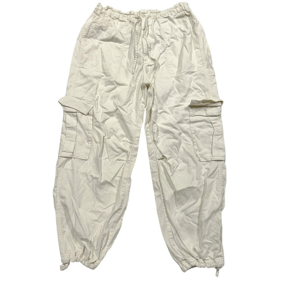 Abercrombie & Fitch Cargo Pants Size Medium High Rise Baggy Jogger in Khaki‎ (3) - Picture 1 of 8